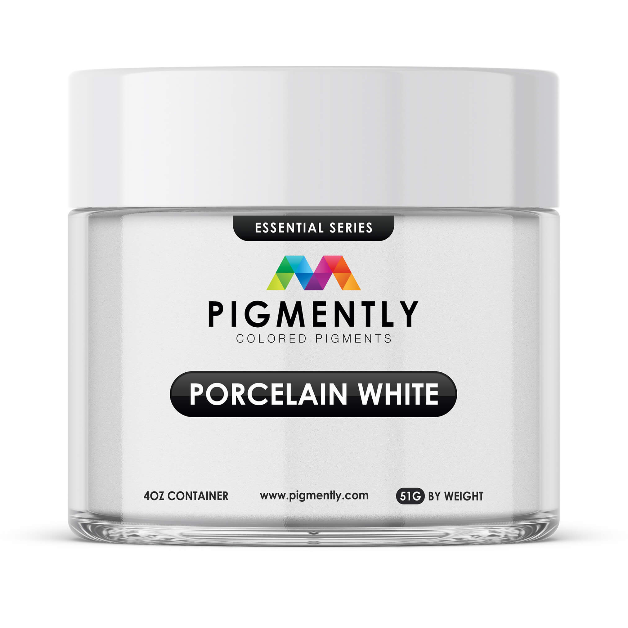 Pigmently Mica Powder Porcelain White 51g Epoxy Color Pigment